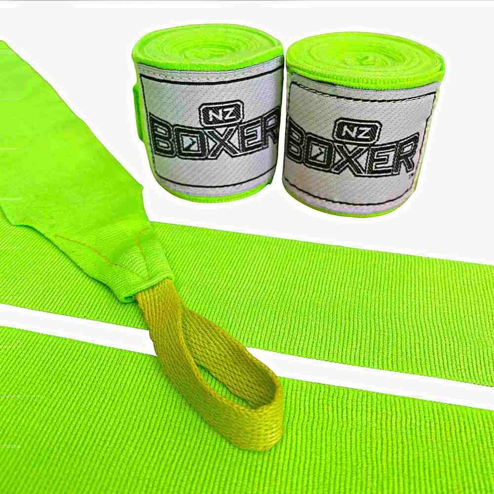 NZ Boxer Hand Wraps 4m (neon)